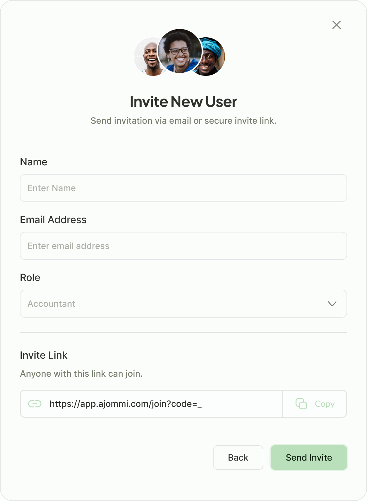 Team Collaboration in the Invota dashboard